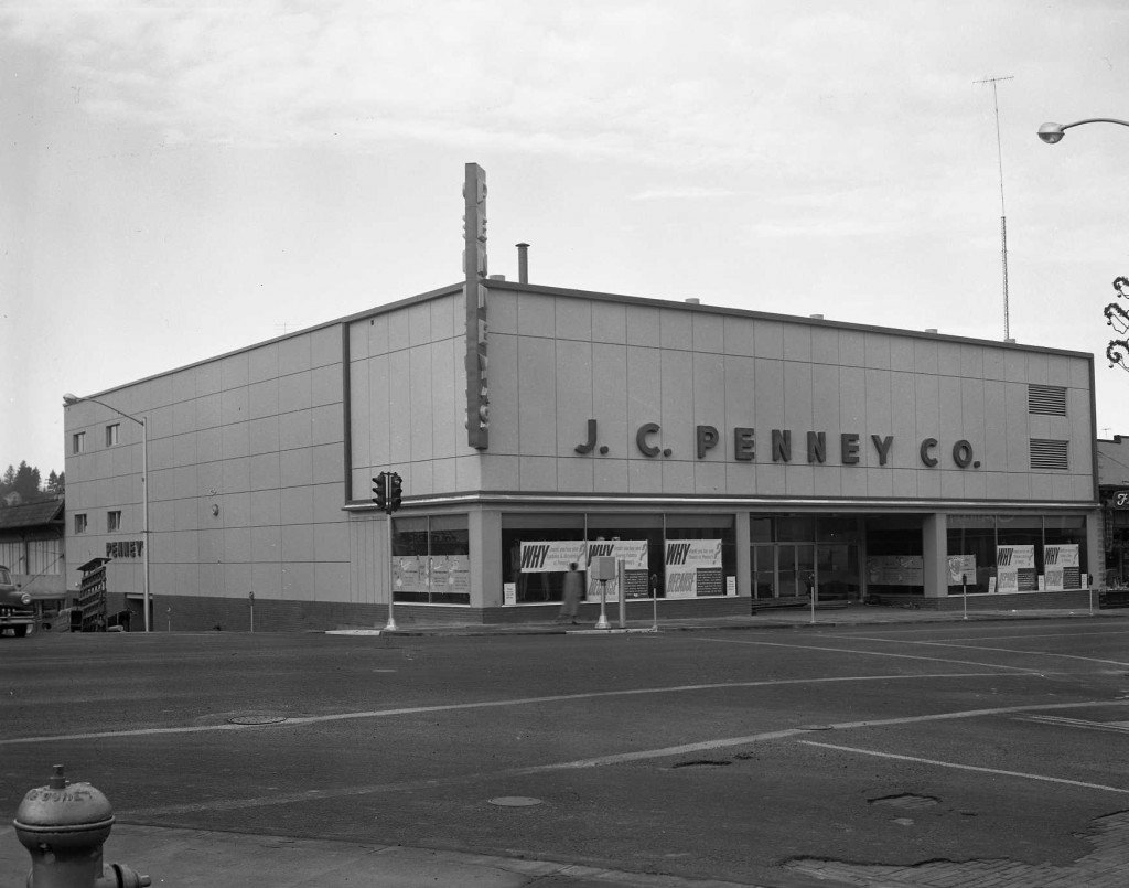 J.C. Penney store 12/7/14 Olympia Historical Society and Bigelow