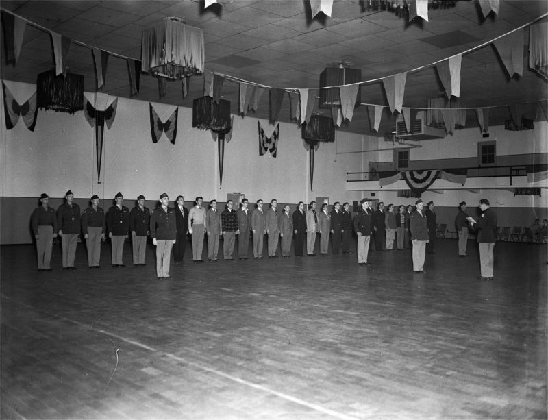 1947 Mustering at the Armory